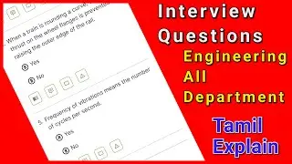 Interview questions for Engineering | All department Interview questions | tamil | Balaji info