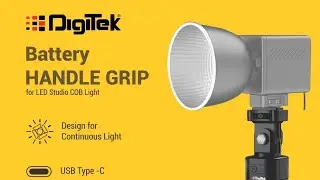 Digitek DPB-20000 PD Battery HANDLE GRIP for LED COB Light upto 100w/gimbals/cameras etc.