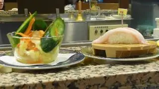 Conveyor Belt Sushi! Kitte Tower Kaiten Sushi, Tokyo (Nemuro Hanamaru)