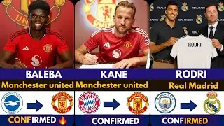 🚨LATEST CONFIRMED TRANSFER NEWS AHEAD OF TRANSFER WINDOW 2025  Kane to United ✅️, Baleba, Rodri 🔥 