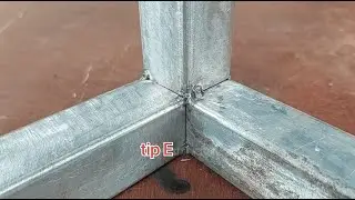 Secret sudura tip E teava patrata cap la cap din 3 bucăți | Gratinskiy Tools