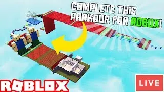Complete this parkour for ROBUX! [Roblox] [Live]