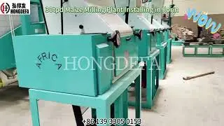 30 ton maize milling machine installing in Nigeria