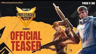 [Official Teaser] Free Fire Pro League 2021 Summer