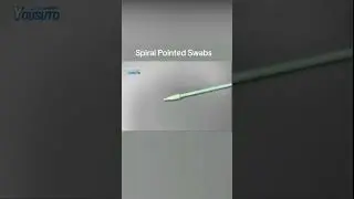 Cleanroom spiral pointed tip foam swabs#manufacturing #cleanroom #swab #pointed #foam #screw #clean