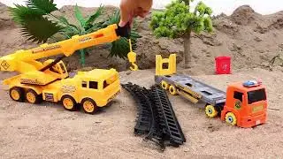 Superheroes, Hulk, Spiderman rescue mini Tractor, Mixer Truck Toy for kids  #kids #kidsvideo