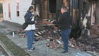 Man watching football hears APD officer crash into his home, rushes to help | WSB-TV