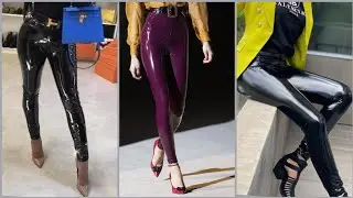 latex pants/ top trendy and excellent leather and latex pants designs for ladies