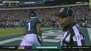 Jalen Hurts INSANE TD run vs. Vikings