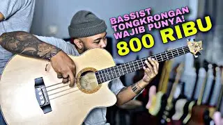 Selain Gitar Tongkrongan Wajib Punya Ini! Bass Akustik Murah Buatan Jogja 800 Ribu! Review Bass JGS