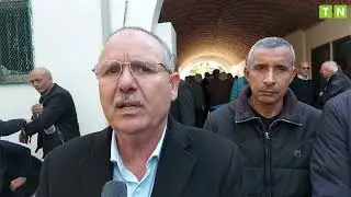 D&eacute;claration du secr&eacute;taire g&eacute;n&eacute;ral de l'UGTT Noureddine Tabboubi, pr&eacute;sent aux fun&eacute;railles de Bousbiaa