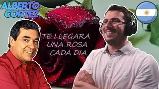 Italiano reacciona a Alberto Cortez - Te Llegara Una Rosa Cada Dia
