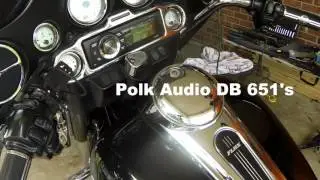 Polk Audio DB651 Vs  Harley Davidson Stock Speakers