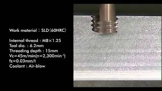 Moldino EDT Threadmill - Direct Drilling & Tapping in 60 HRc Die Steel