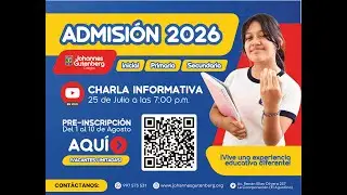 Reunión Informativa Proceso Admisión 2026 - Colegios Johannes Gutenberg