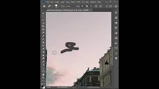 Remove Extreme Power Lines in photoshop #short