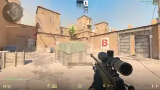 Smoke B window on dust2