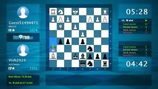 Chess Game Analysis: Guest51494471 - Vish2025, 1-0 (By ChessFriends.com)
