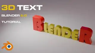 3d TEXT IN BLENDER 5  TUTORIAL 2026