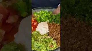 ЛЕГКИЙ СЫРОЕДНЫЙ ВЕГАНСКИЙ САЛАТ ТАКО 🌮🥗😍🤤 #сыровеганский #веганский #нарастительномягком