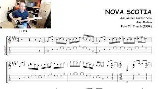NOVA SCOTIA | Jim Mullen Jazz Guitar Solo Transcription