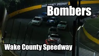 Almost four wide! Doug Smoot #88 splits to the Winners Circle! - Bombers - Wake County Speedway