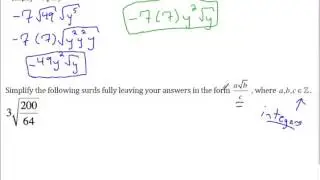 Simplifying Surds with expressions and fractions