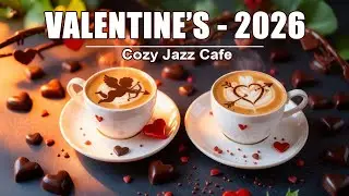 Valentine's Day 2026 ☕ Happy Jazz Piano Music & Smooth Bossa Nova Coffee for Relaxation