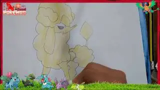 Pokemon drawings Cartoons for children | How to draw Furfrou Diamond Style Pokemon drawing tutorial