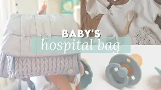 What's in Baby's Hospital Bag | Nesting | Pregnancy Vlog | Happ Diaper Bag