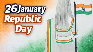 26 January special 🇮🇳 / republic day drawing / desh bhakti art / happy republic day @Kavitaartwork 