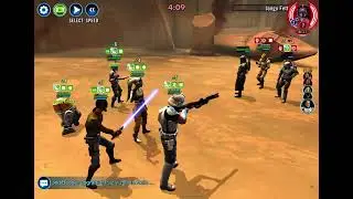 SWGOH, TW: Phoenix (Hera Syndulla Omicron) vs Bounty Hunter (BFSOJ Omicron)