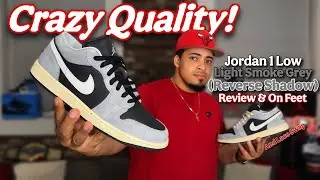 Jordan 1 Low Light Smoke Grey (Reverse Shadow) Review, On Feet & Lace Swap