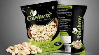 Dry Fruits Packaging Design + Mockup Download || Very Simple way