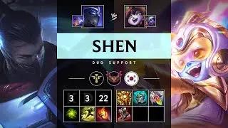 Shen Support vs Lulu - KR Grandmaster Patch 25.17
