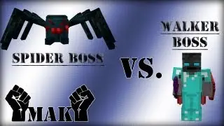 MINECRAFT MOB-ARENAKAMPF (MOB BATTLE) ⚔ Spider Boss vs. Walker Boss