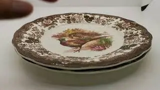 Vintage Royal Worcester Palissy China Game Series Pheasant Dinner Plate