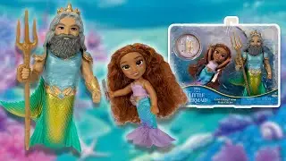 🧜🏽&zwj;♀️UNBOXING🧜🏽&zwj;♀️ Petite King Triton and Ariel Gift Set Review from Jakks Pacific!