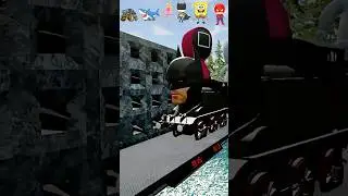 BeamNG Cars VS Spiked Bollard & Water