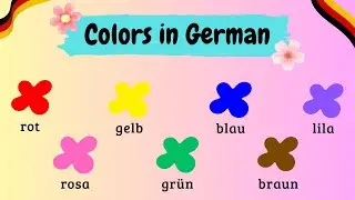 Learn German Vocabulary | Colors in German | Farben auf Deutsch