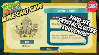 Yoshi's Crafted World | Mine-Cart Cave | Crystal Cluster Souvenir Hunt Guide