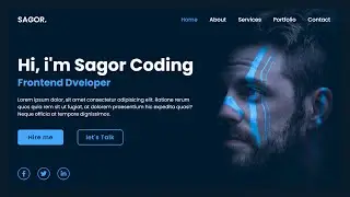 Creating a Professional Portfolio Website with HTML & CSS and Source Code  | Step-by-Step Tutorial