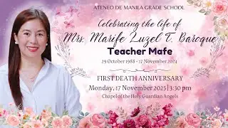 AGS Community Mass for &dagger; Marife Luzel Baroque (First Death Anniversary) | 17 November 2025