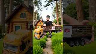 🚛CRAZY RC Truck Test! It CRASHED Into the Basketball Hoop! 🏀Toy Truck Fun! #monstertruck #rccar