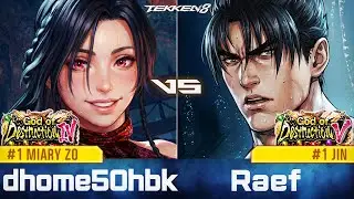 TEKKEN 8 ⚡ MIARY ZO (dhome50hbk) vs JIN (Raef)