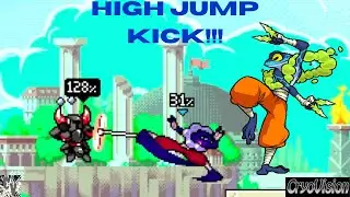 HIGH JUMP KICK!!! RANNO vs SHOVEL KNIGHT Rivals of Aether