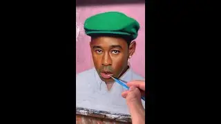 Devon Rodriguez - Painting Tyler the Creator #artistomg #satisfying #paintingprocess #oilpaint #Dev