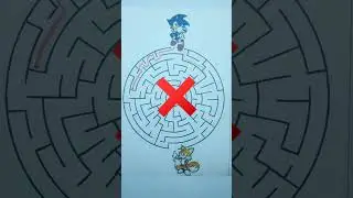 Sonic find the way #art #drawing #puzzle #shorts #sonic