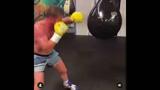 CANELO THROWING BOMBS ON THE WATER BAG 🥊🥊🎯