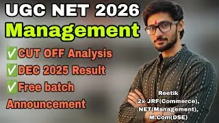 UGC NET Management Cut off analysis | UGC NET 2026 | UGC NET Management Dec 2025 result | Reetik